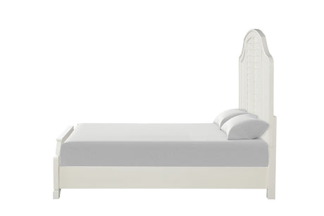 Whitehaven Antique White Queen Bed from Furniture of America - Luna Furniture