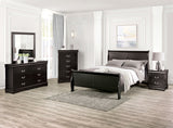 Louis Philippe Black Twin Bed from Furniture of America - Luna Furniture
