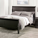 Louis Philippe Black Twin Bed from Furniture of America - Luna Furniture