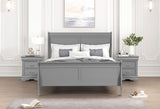 Louis Philippe Gray Full Bed from Furniture of America - Luna Furniture