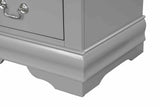 Louis Philippe Gray Night Stand from Furniture of America - Luna Furniture