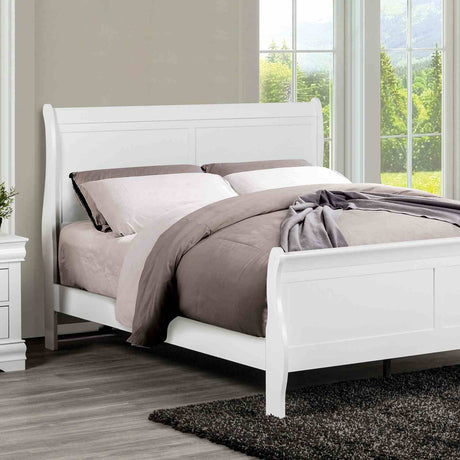 Louis Philippe White Mirror (Mirror Only) from Furniture of America - Luna Furniture