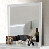 Louis Philippe White Mirror (Mirror Only) from Furniture of America - Luna Furniture