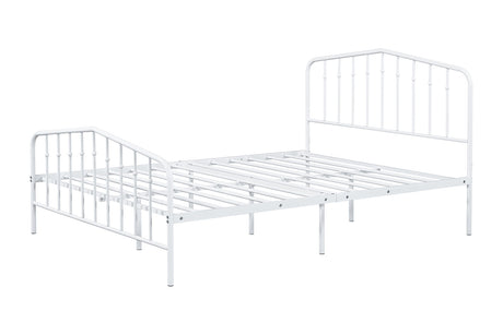 Nicoli White Full Metal Bed from Furniture of America - Luna Furniture