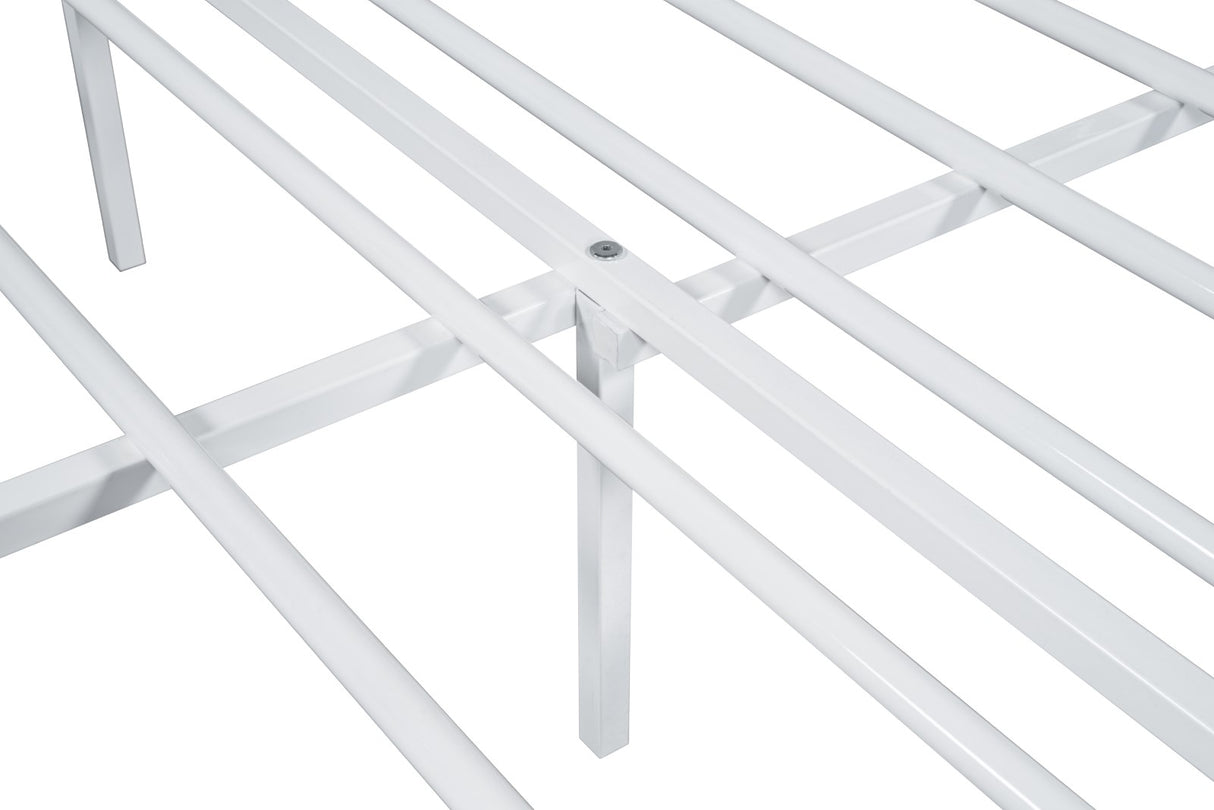 Nicoli White Full Metal Bed from Furniture of America - Luna Furniture