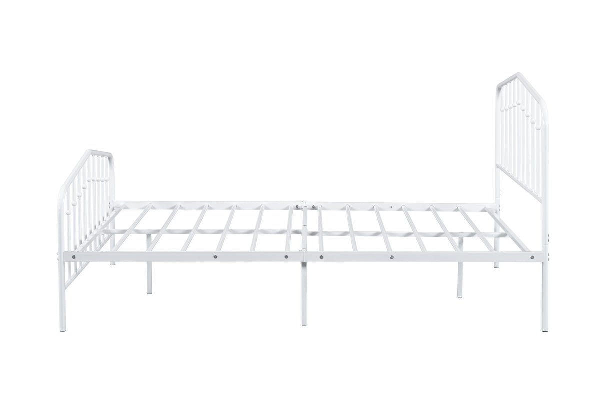 Nicoli White Full Metal Bed from Furniture of America - Luna Furniture