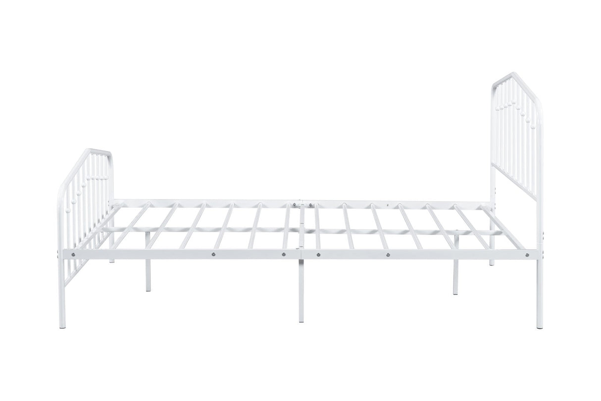 Nicoli White Full Metal Bed from Furniture of America - Luna Furniture