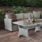 Shonda Gray 5 PC. Patio Dining Set from Furniture of America - Luna Furniture