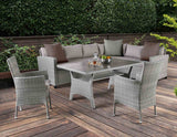 Shonda Gray 5 PC. Patio Dining Set from Furniture of America - Luna Furniture