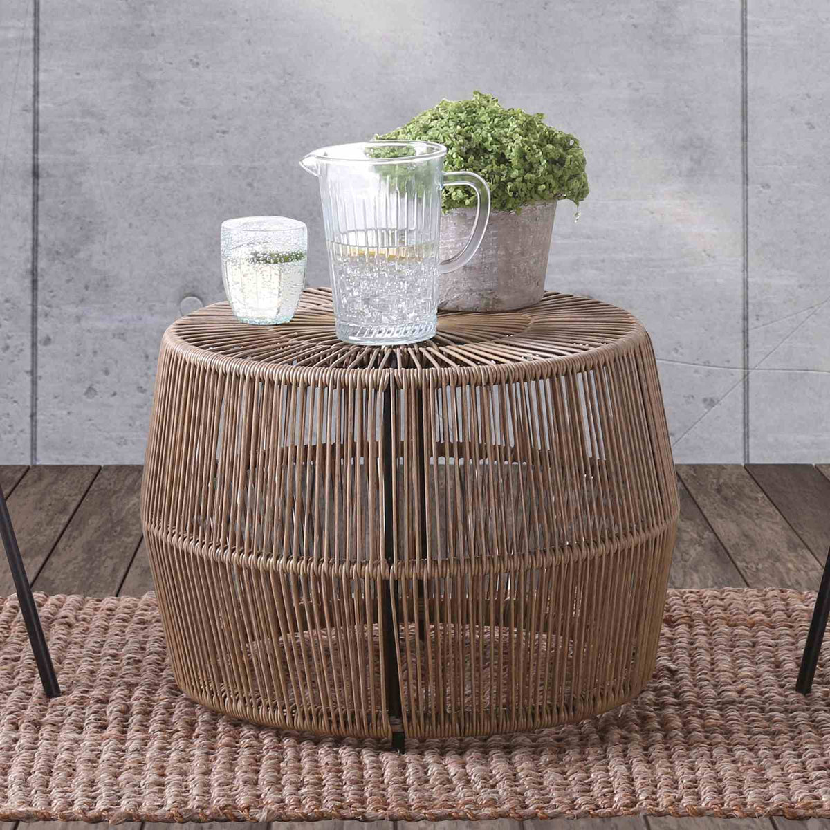 Livana Black Outdoor Chair from Furniture of America - Luna Furniture