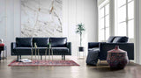 Mezzanotte Midnight Blue Contemporary Living Room Set from Furniture of America - Luna Furniture