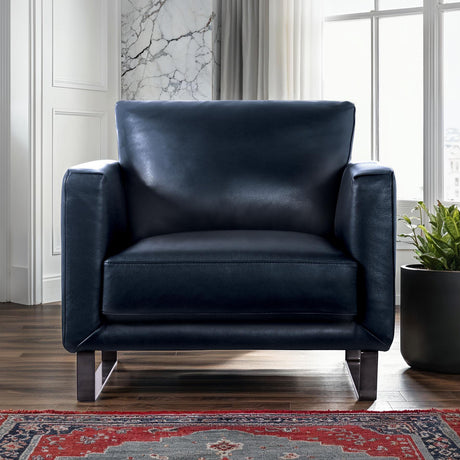 Mezzanotte Midnight Blue Chair from Furniture of America - Luna Furniture