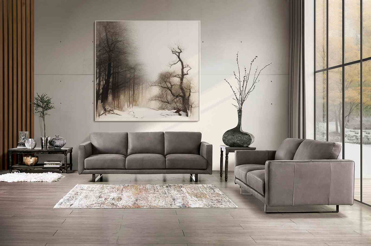 Mezzanotte Gray Contemporary Living Room Set from Furniture of America - Luna Furniture