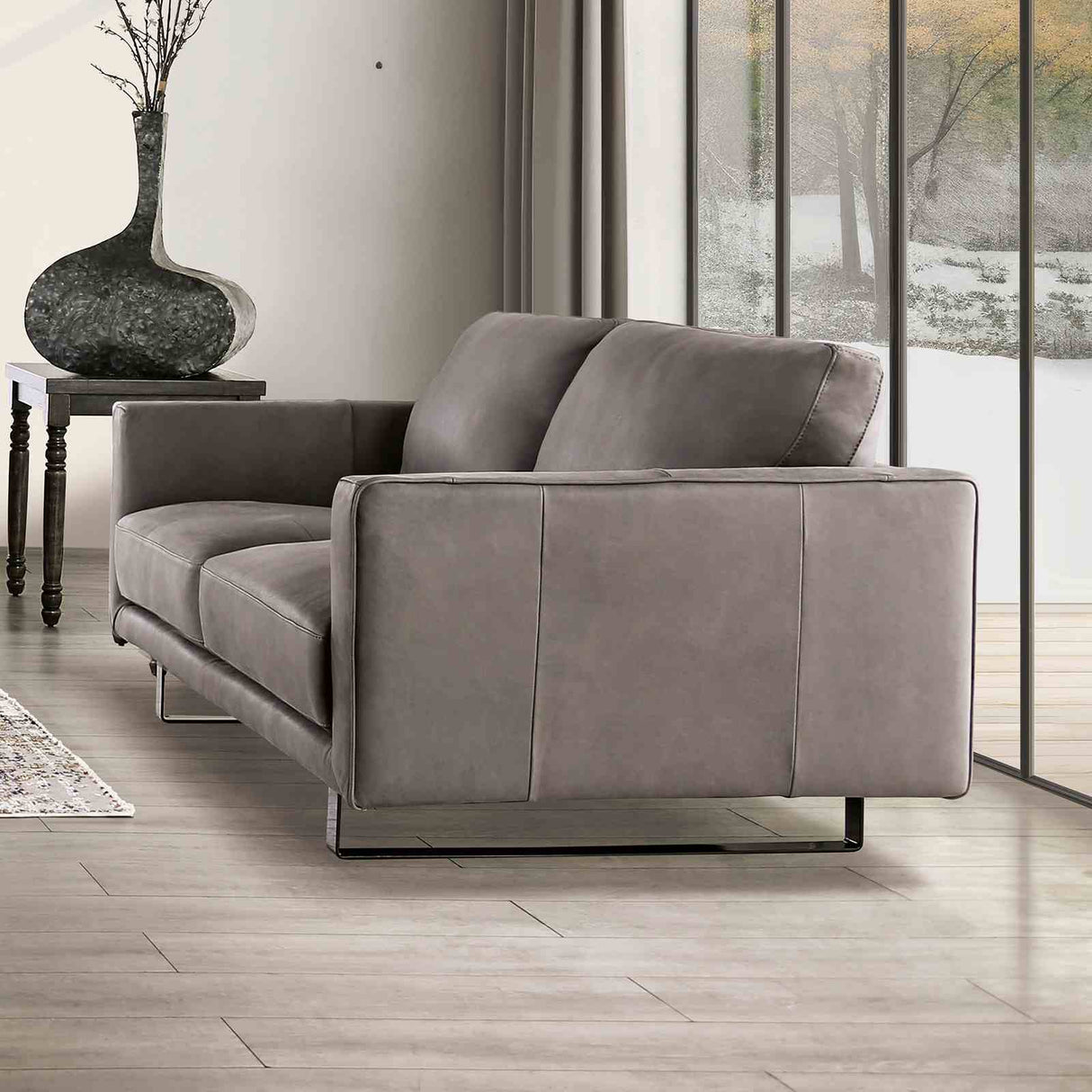 Mezzanotte Gray Contemporary Living Room Set from Furniture of America - Luna Furniture