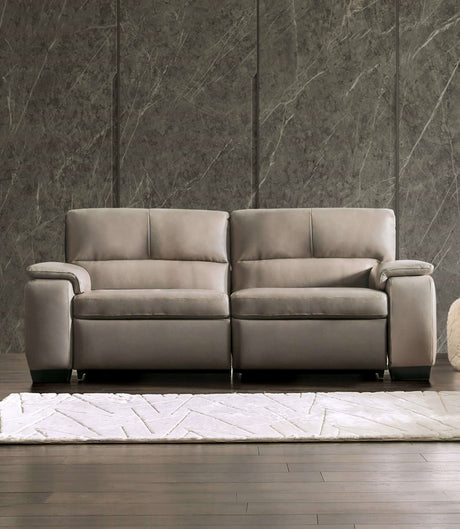 Balderico Taupe Power Reclining Sofa from Furniture of America - Luna Furniture