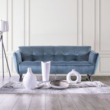 Civellutino Light Blue Loveseat from Furniture of America - Luna Furniture