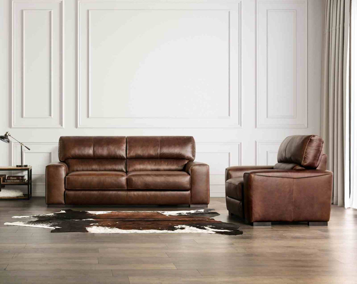 Marsicano Cognac Transitional Living Room Set from Furniture of America - Luna Furniture