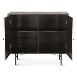 Moab 39" Bar Cabinet in Oxidized Black from Home Trends & Design - Luna Furniture