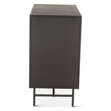 Moab 39" Bar Cabinet in Oxidized Black from Home Trends & Design - Luna Furniture