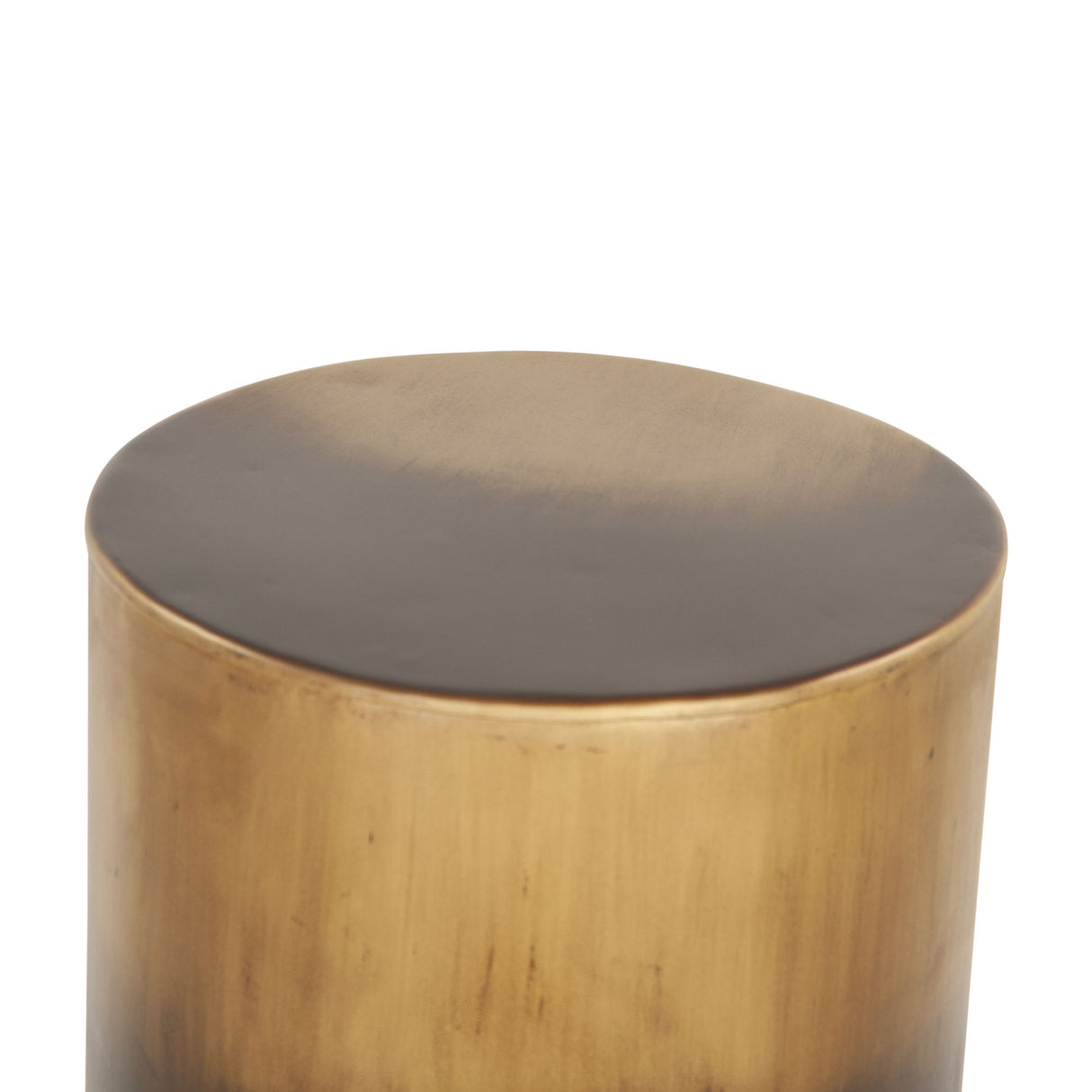 Moab 15" Side Table in Oxidized Brass from Home Trends & Design - Luna Furniture