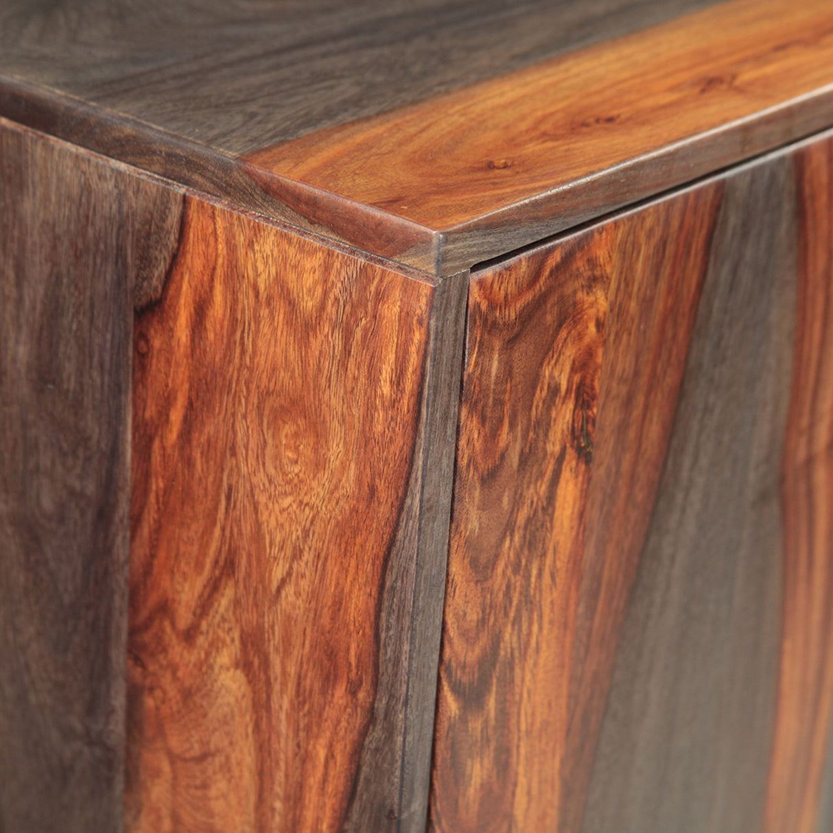 Meridian 35" Wide Tall Bar Cabinet in Capri Sheesham from Home Trends & Design - Luna Furniture