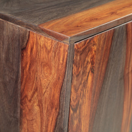 Meridian 35" Wide Tall Bar Cabinet in Capri Sheesham from Home Trends & Design - Luna Furniture