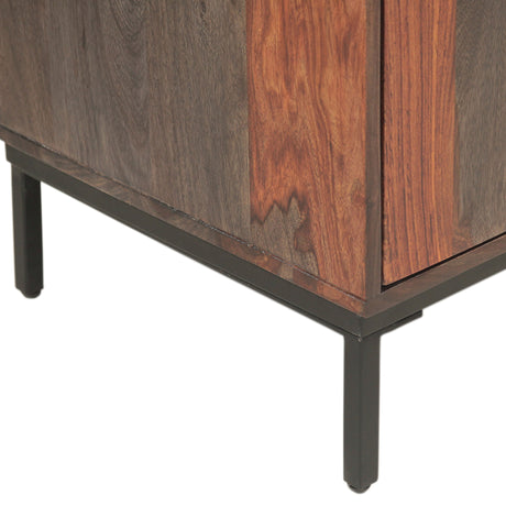 Meridian 35" Wide Tall Bar Cabinet in Capri Sheesham from Home Trends & Design - Luna Furniture
