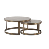 Michaelangelo 36" Nesting Coffee Table with White Marble from Home Trends & Design - Luna Furniture