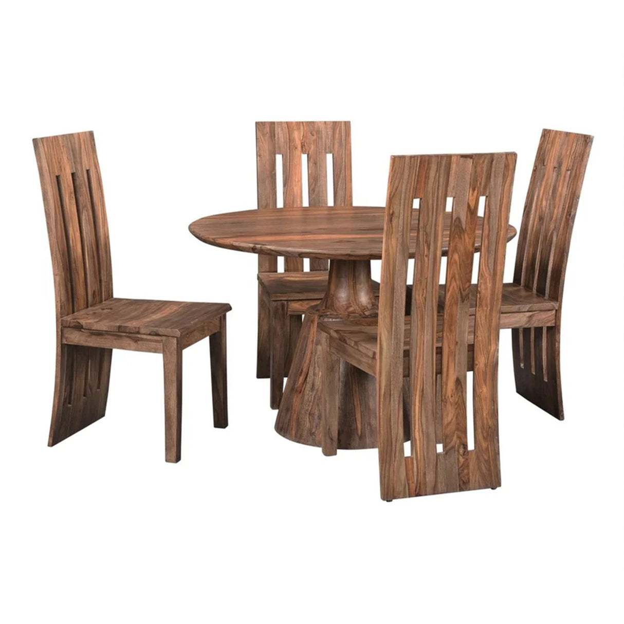 Miles 46" Round Dining in Brownstone from Home Trends & Design - Luna Furniture