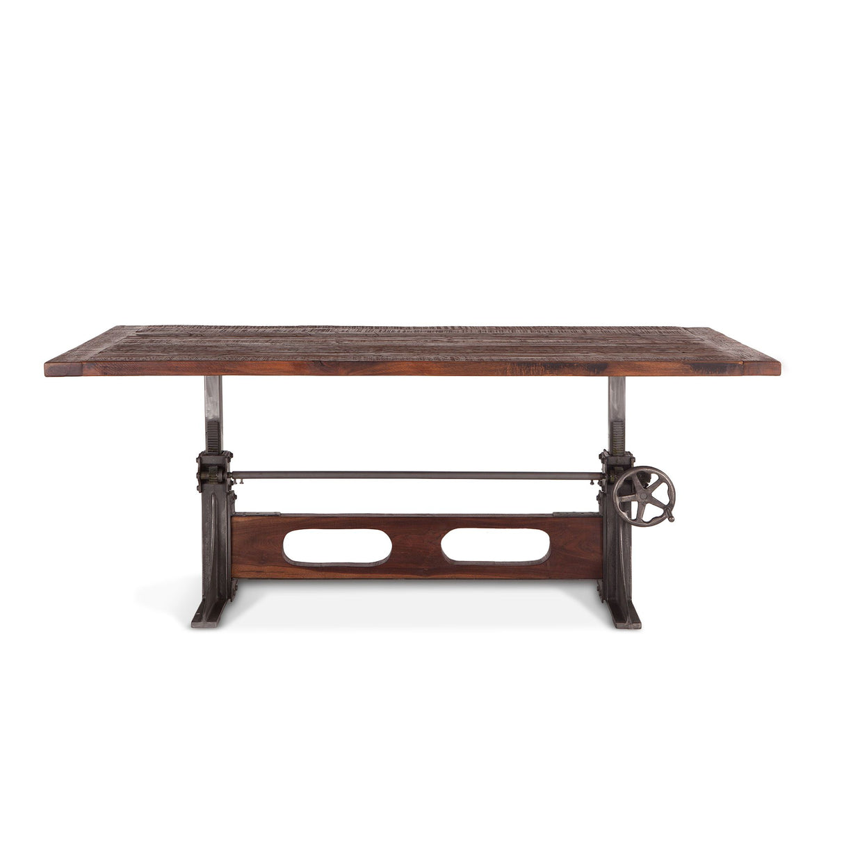 Manchester 84" Adjustable Dining Table in Natural Reclaimed from Home Trends & Design - Luna Furniture