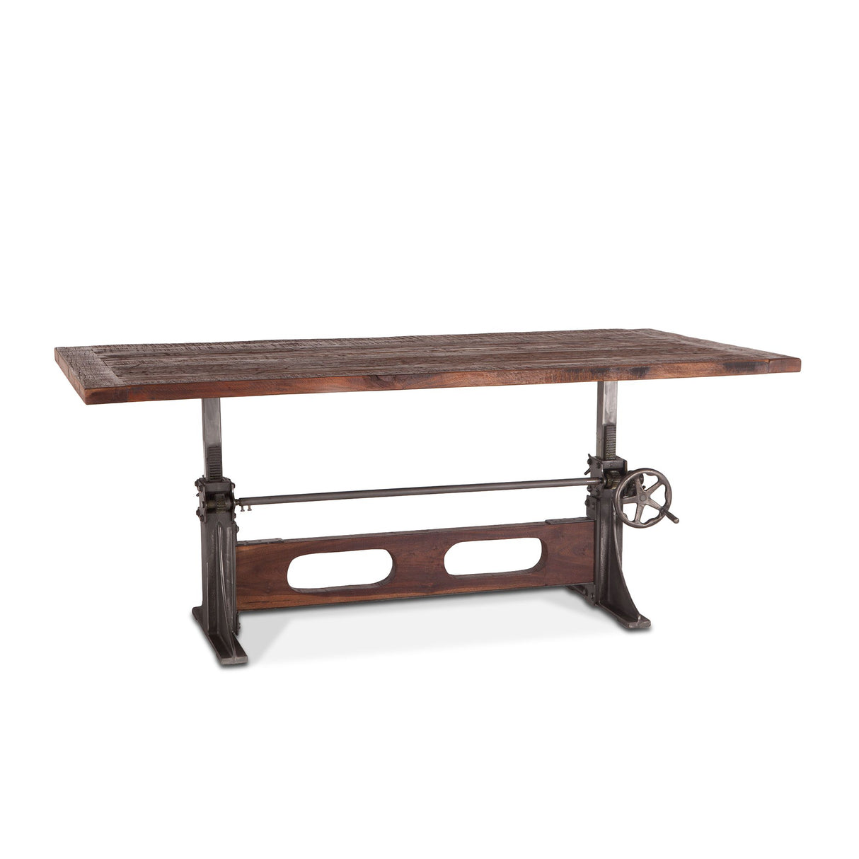Manchester 84" Adjustable Dining Table in Natural Reclaimed from Home Trends & Design - Luna Furniture