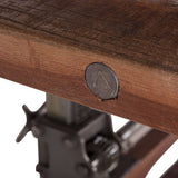 Manchester 84" Adjustable Dining Table in Natural Reclaimed from Home Trends & Design - Luna Furniture