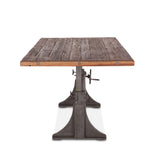Manchester 84" Adjustable Dining Table in Natural Reclaimed from Home Trends & Design - Luna Furniture