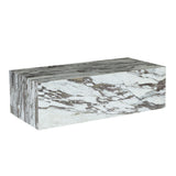 Nile 48" Drum Coffee Table in Calacatta Viola Marble from Home Trends & Design - Luna Furniture