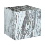 Nile 18" Drum Side Table in Calacatta Viola Marble from Home Trends & Design - Luna Furniture