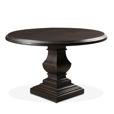 Nimes 48" Round Dining Table in Vintage Brown from Home Trends & Design - Luna Furniture