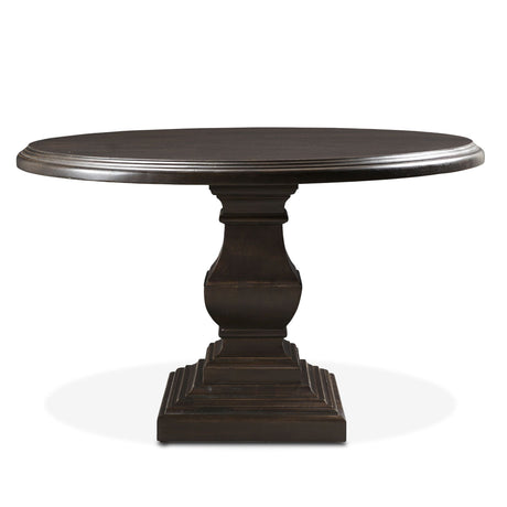 Nimes 48" Round Dining Table in Vintage Brown from Home Trends & Design - Luna Furniture