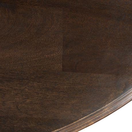 Nimes 60" Round Dining Table in Vintage Brown from Home Trends & Design - Luna Furniture
