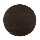 Nimes 72" Round Dining Table in Vintage Brown from Home Trends & Design - Luna Furniture
