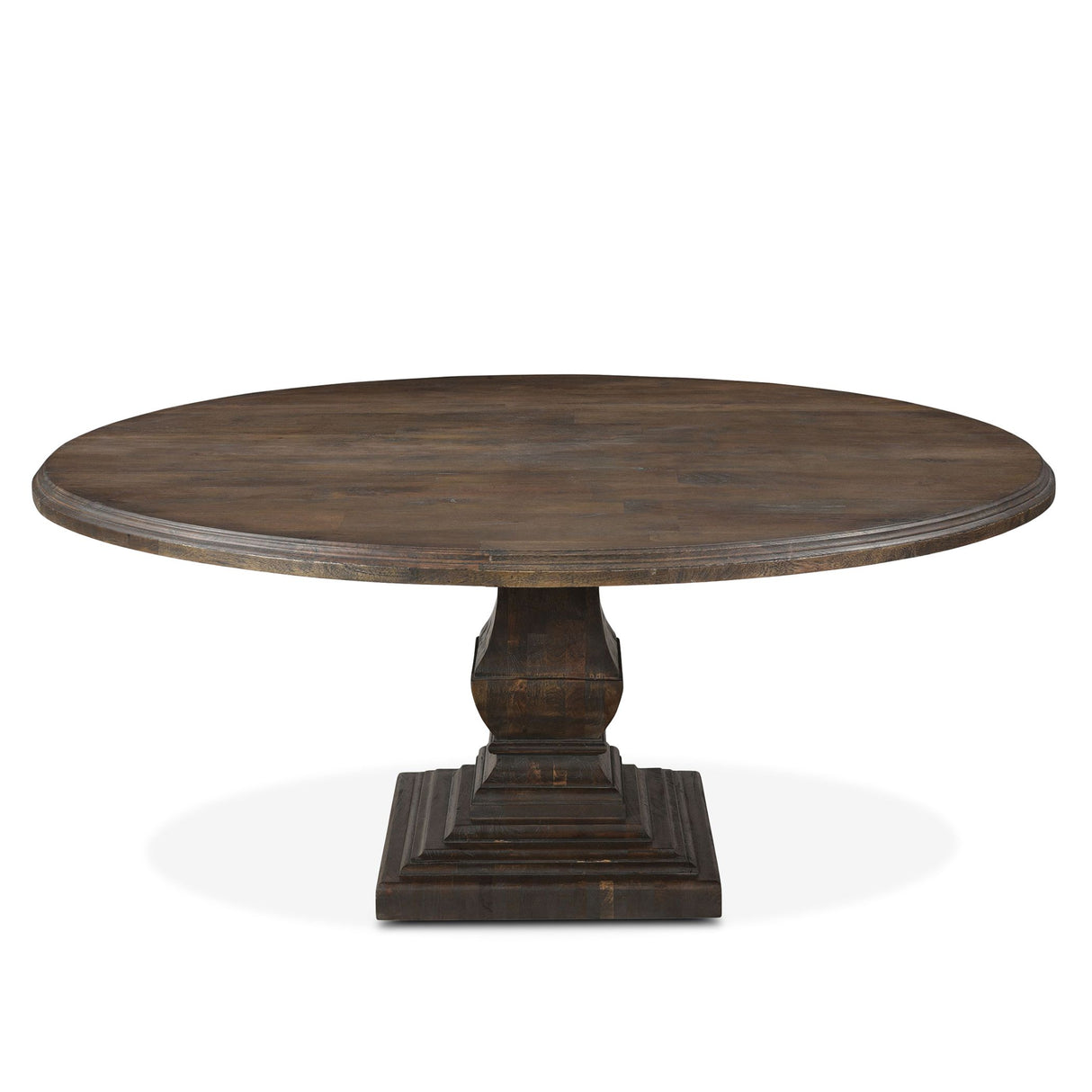 Nimes 72" Round Dining Table in Weathered Mango from Home Trends & Design - Luna Furniture