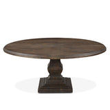 Nimes 72" Round Dining Table in Weathered Mango from Home Trends & Design - Luna Furniture