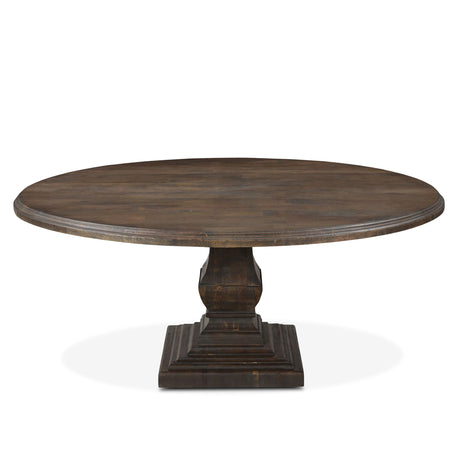 Nimes 72" Round Dining Table in Weathered Mango from Home Trends & Design - Luna Furniture