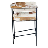 Nola 18" Counter Armchair in Brown Hair on Hide from Home Trends & Design - Luna Furniture