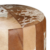 Nola 20" Stool in Brown Hair on Hide from Home Trends & Design - Luna Furniture
