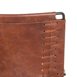 New York 20" Dining Armchair in Tobacco Leather from Home Trends & Design - Luna Furniture