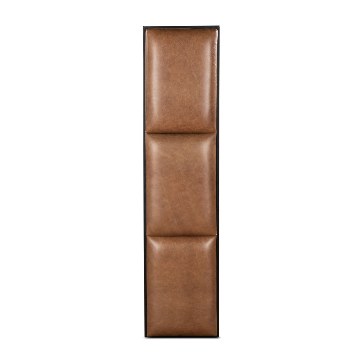 New York 62" Bench in Cognac Leather and Iron from Home Trends & Design - Luna Furniture