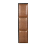 New York 62" Bench in Cognac Leather and Iron from Home Trends & Design - Luna Furniture
