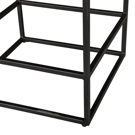 New York 17" Backless Counter Stool in Cognac Leather from Home Trends & Design - Luna Furniture