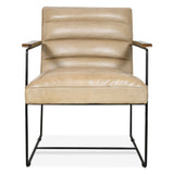 New York Tony Accent Chair in Antique Ivory from Home Trends & Design - Luna Furniture