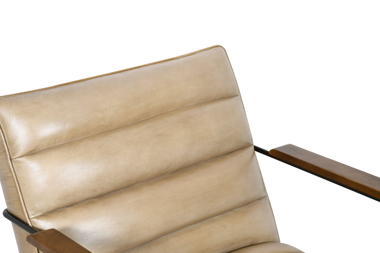 New York Tony Accent Chair in Antique Ivory from Home Trends & Design - Luna Furniture
